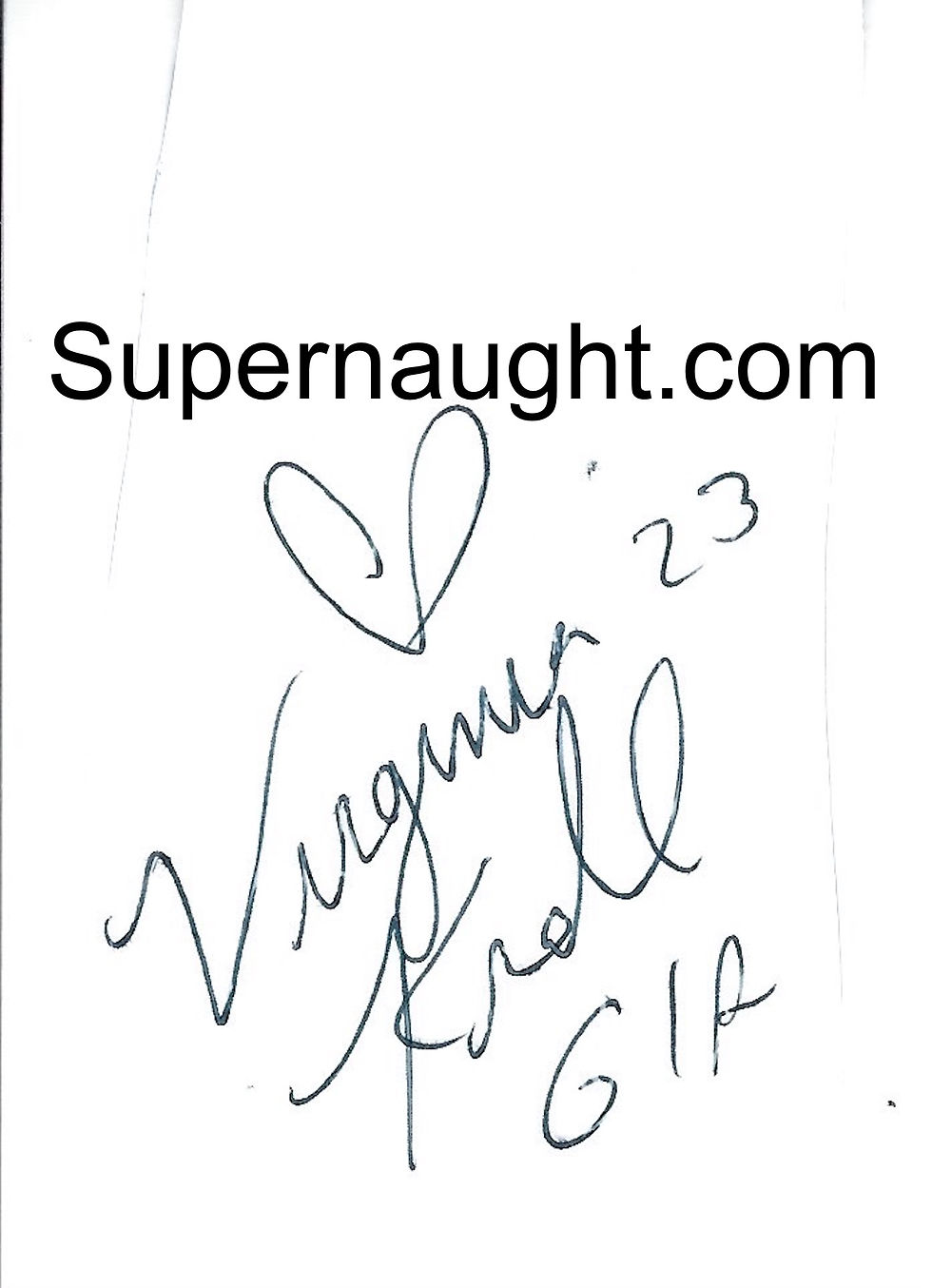 virginia krall signed photo