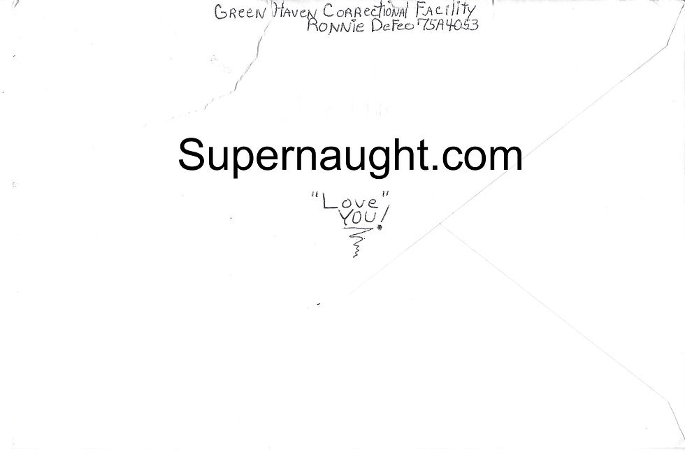 Thumbnail: ronnie defeo letters to his wife nissa signed