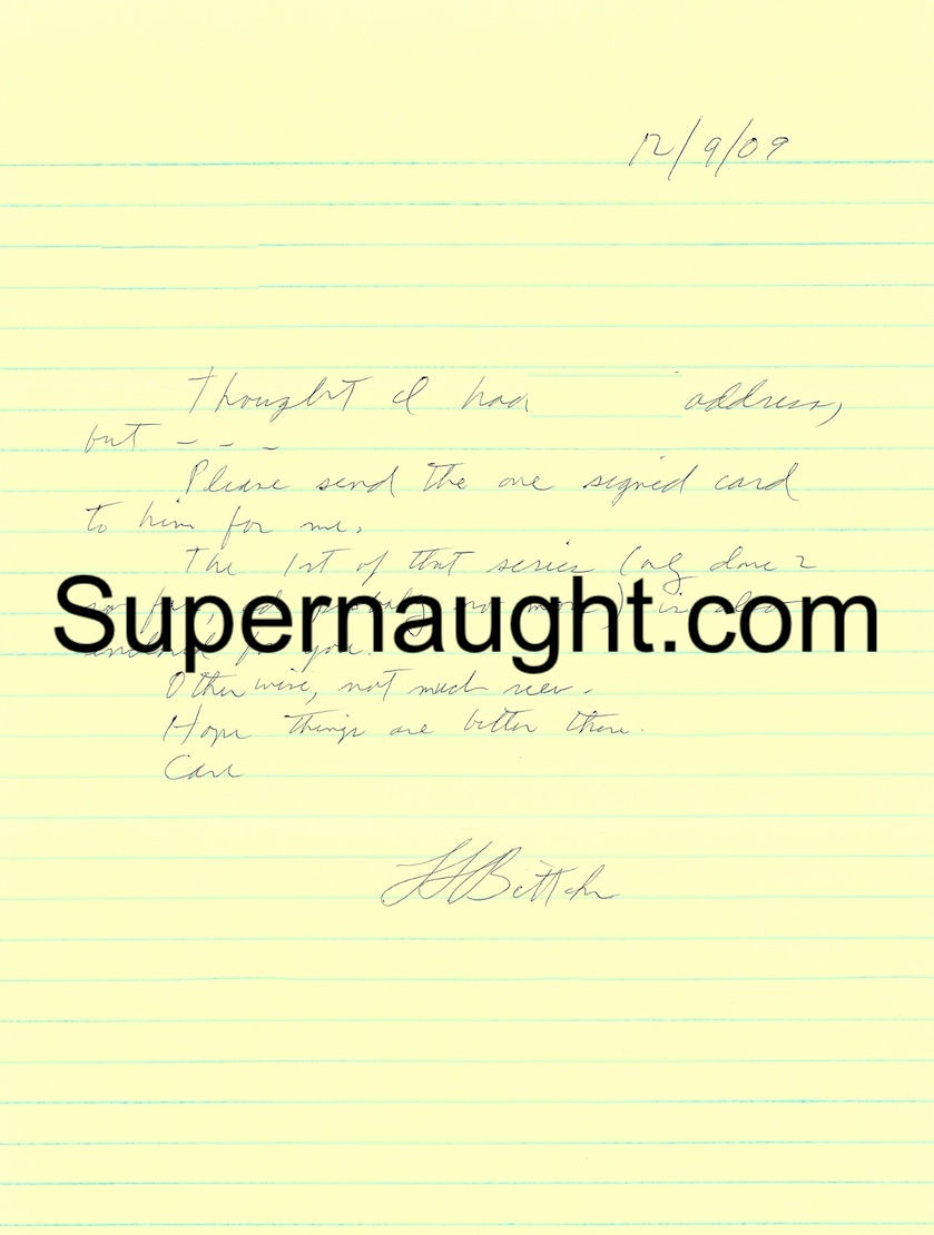 lawrence bittaker handwritten letter signed
