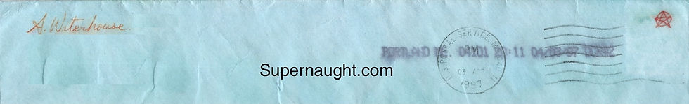 Thumbnail: Scott waterhouse letter envelope set both signed teen killer Maine