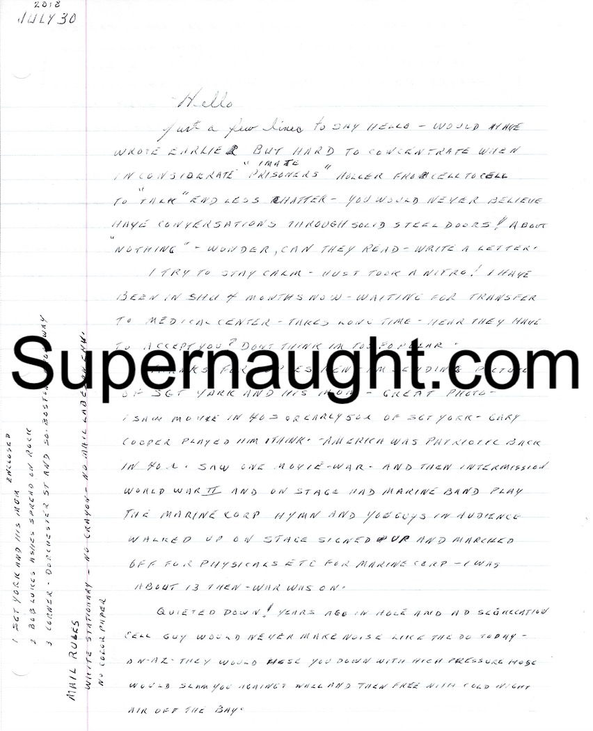 Whitey Bulger correspondence