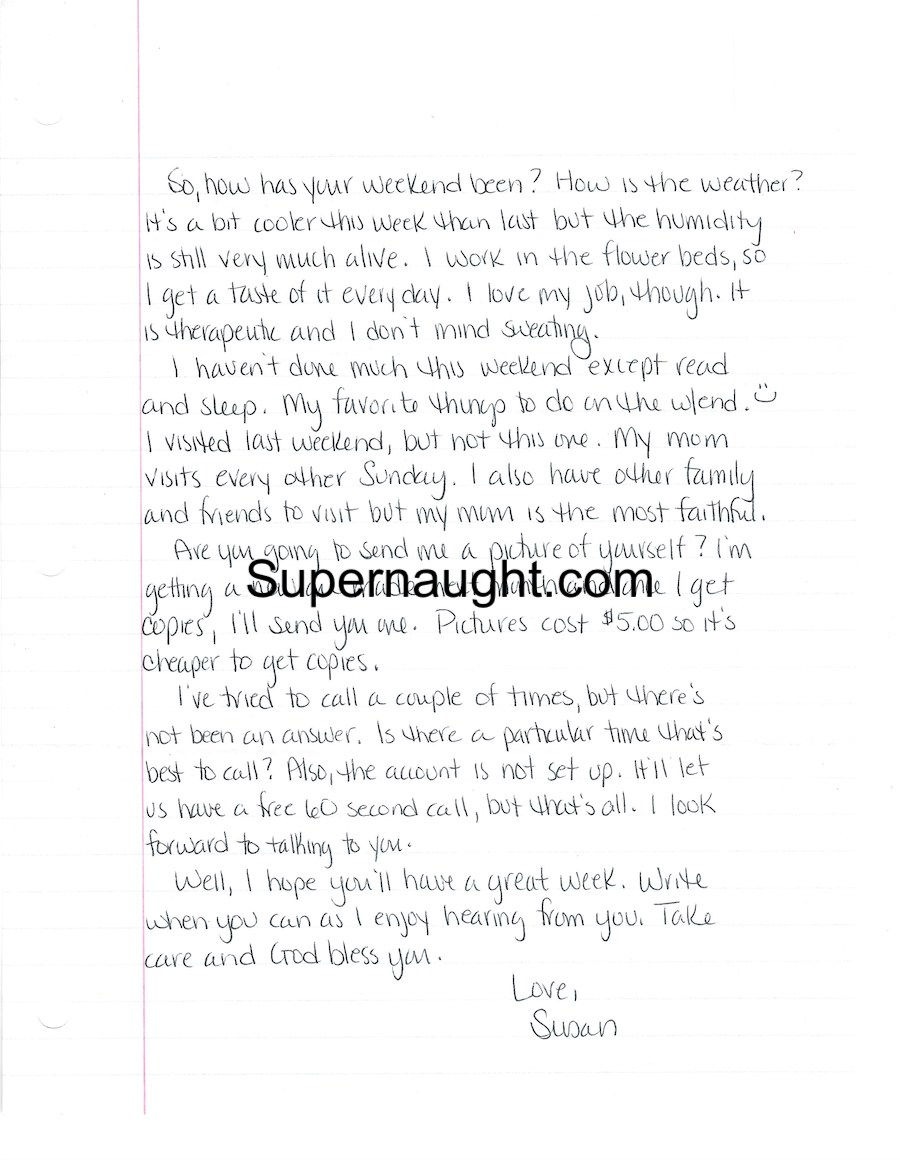 susan smith correspondence