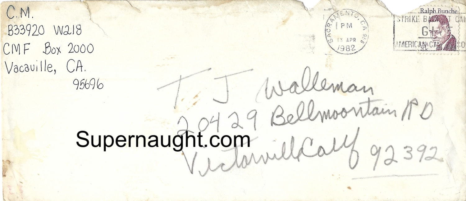 charles manson handwriting envelope