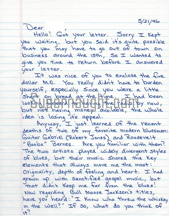 Thumbnail: alton Coleman signed letter and envelope set serial killer Debra brown