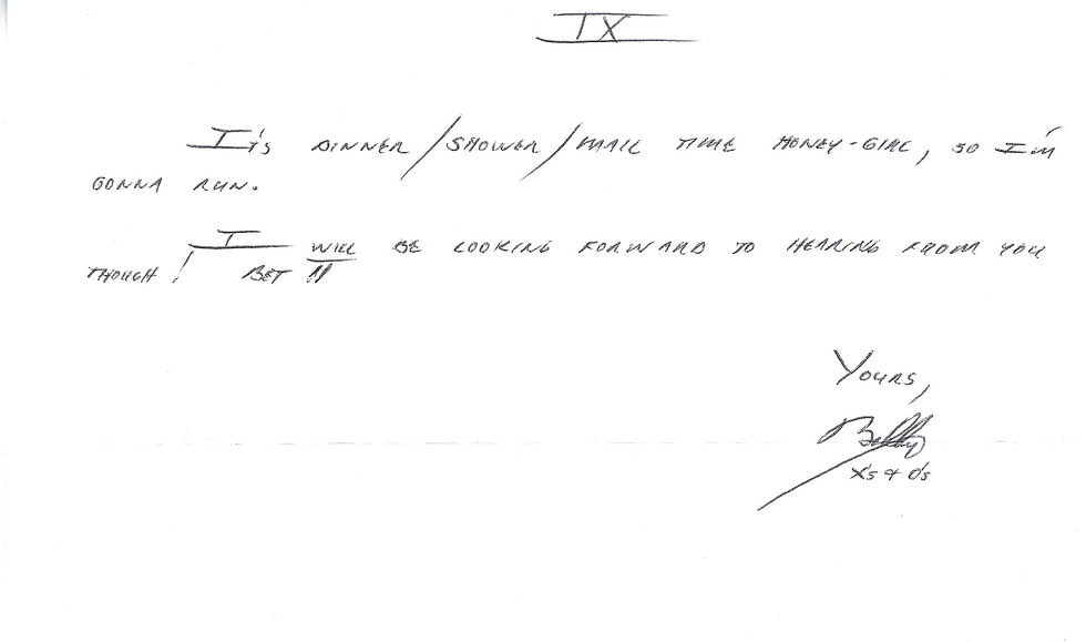 Robert long aka bobby Joe long letter and envelope signed