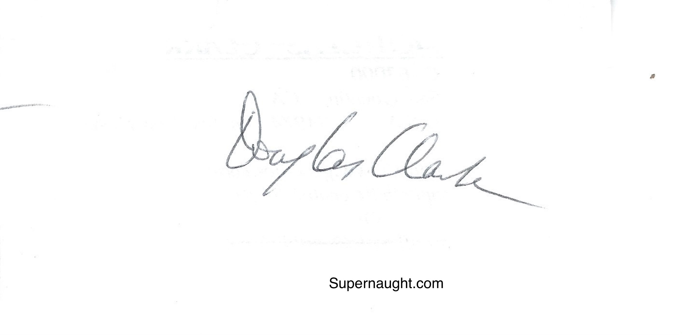 Douglas clark autograph sunset strip serial killer murderabilia