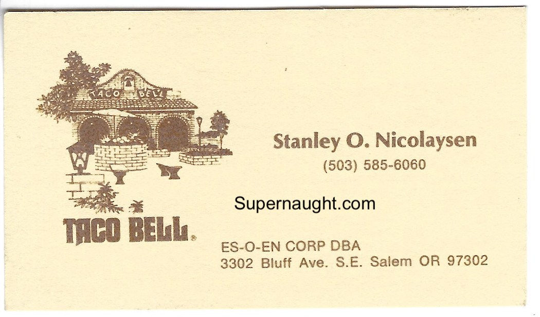 Jerry Brudos Taco Bell card