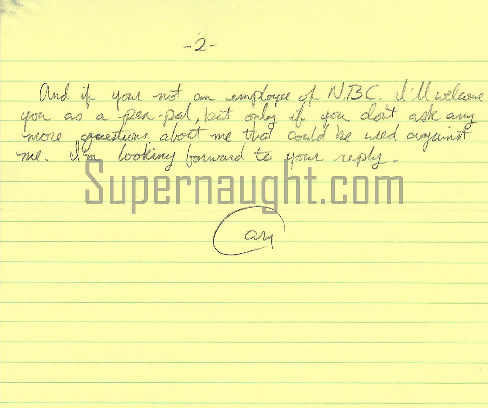 Thumbnail: Cary Stayner Letter