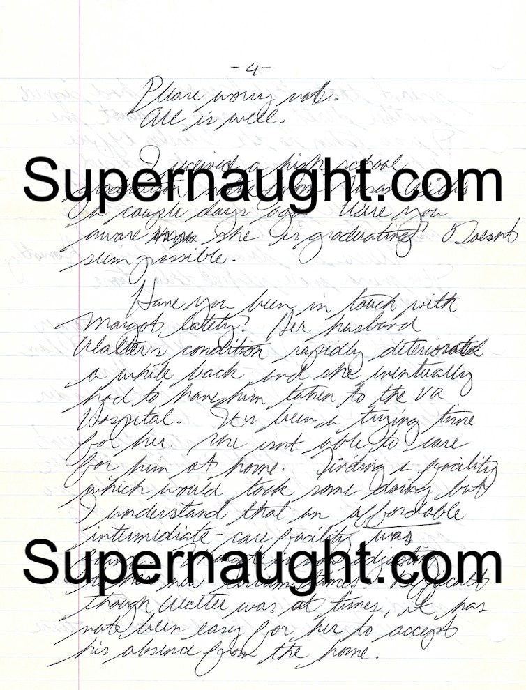 Thumbnail: Ted Bundy Signed 5 Page Letter and Envelope