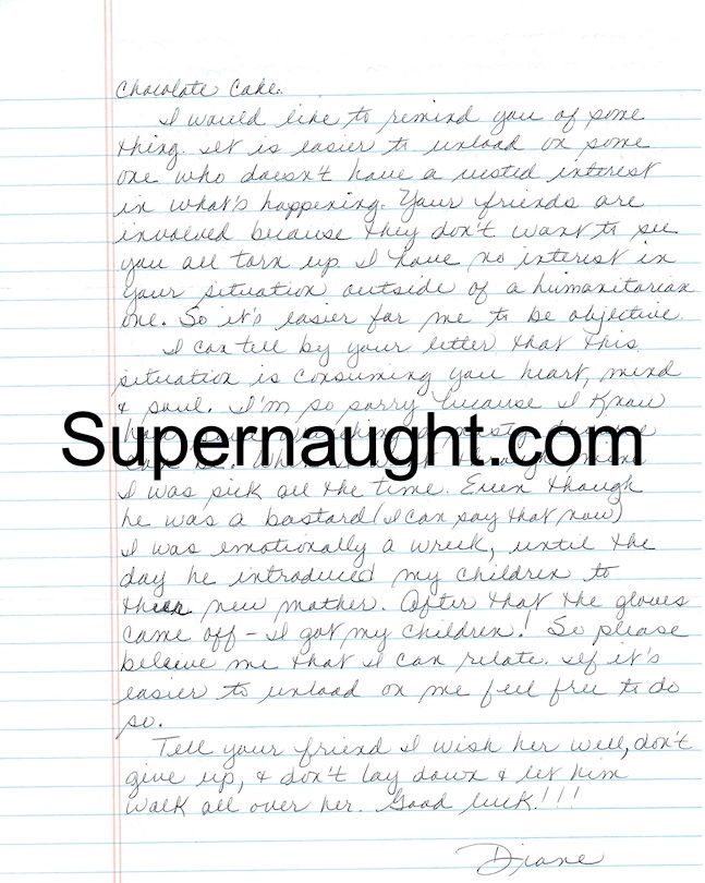 Diane O'Dell letter