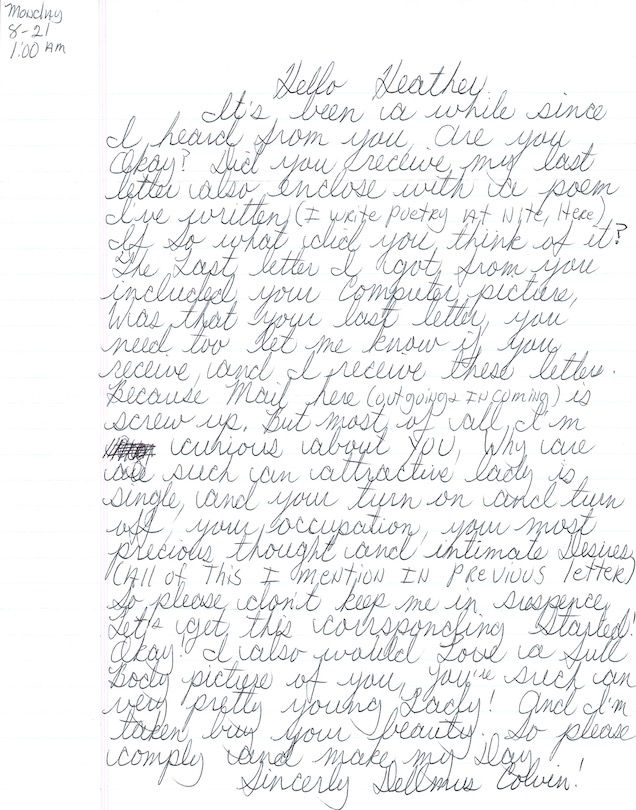 Dellmus Colvin letters