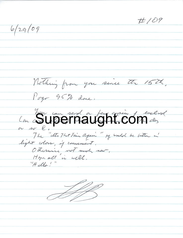 lawrence bittaker signed correspondence