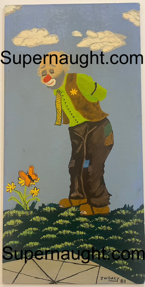 john wayne gacy wally and butterfly painting