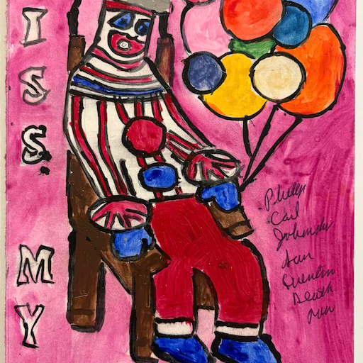 john wayne gacy clown drawing