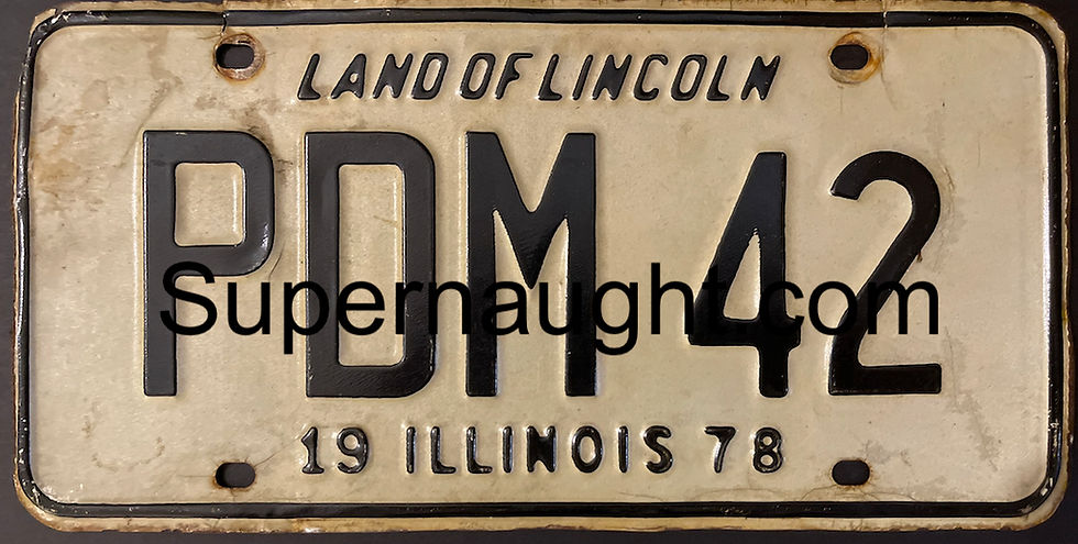 John Wayne Gacy license plate