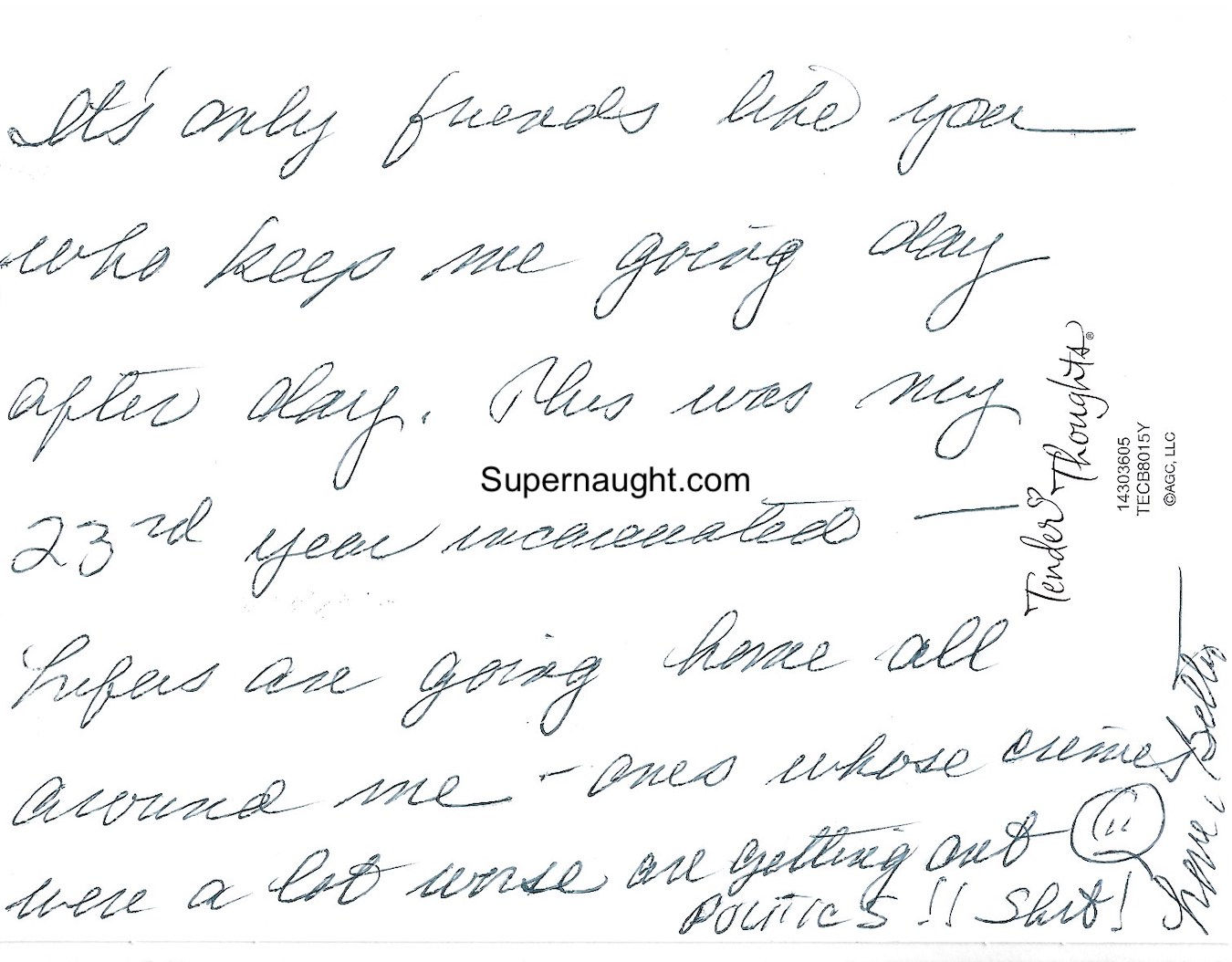 Betty Broderick Signed Card And Envelope