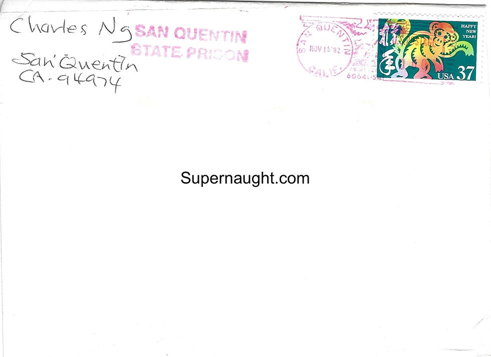Thumbnail: charles ng seasons greetings signed card death row