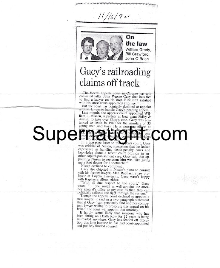 john wayne gacy newspaper article