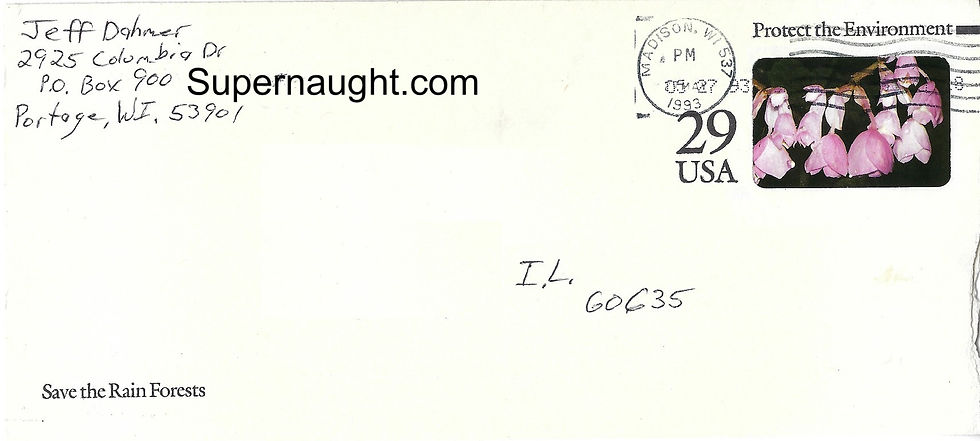 Jeffrey Dahmer autograph