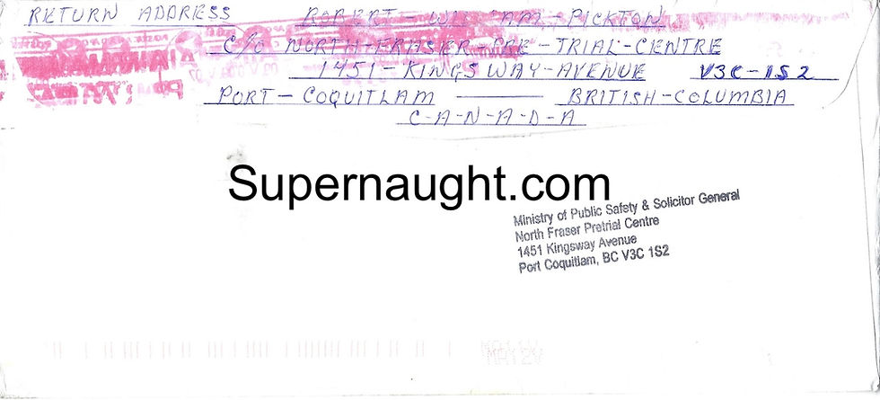 Thumbnail: Robert Pickton 11 Page Love Letter and Envelope Set Both Signed