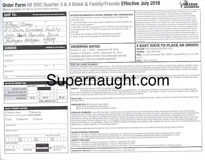 Richard clarey signed document