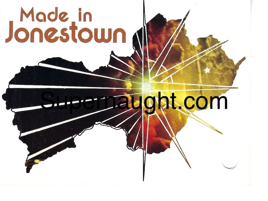 Jonestown People's Temple clothing tag authentic Guyana