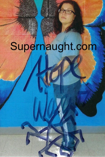 hope warvi signed photo
