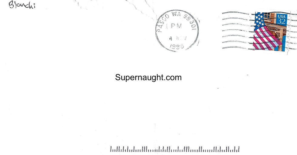 Thumbnail: Kenneth Bianchi Rejection Contraband and Envelope