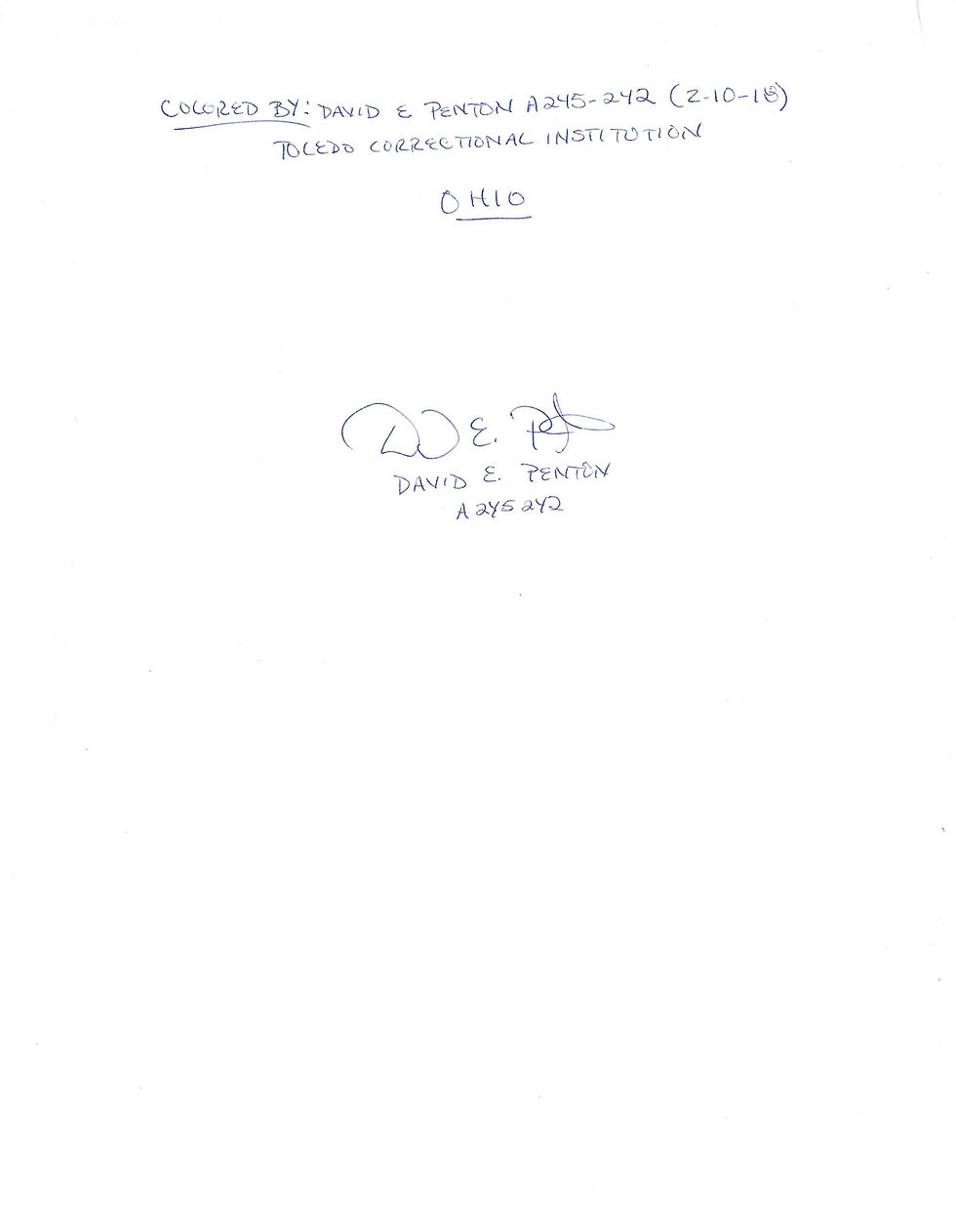 Thumbnail: David Penton self portrait signed 5 times