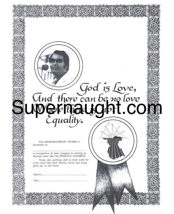Jim Jones Jonestown Humanitarian Award Guyana Authentic