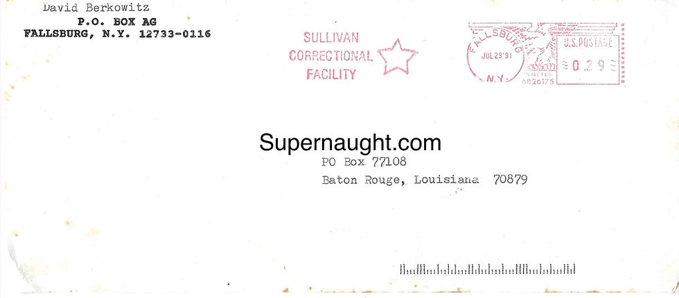 Thumbnail: David berkowitz Attica prison correspondence