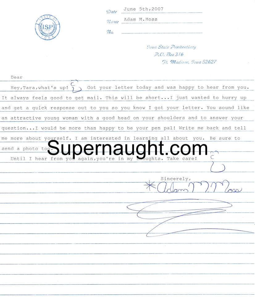 adam moss letter iowa
