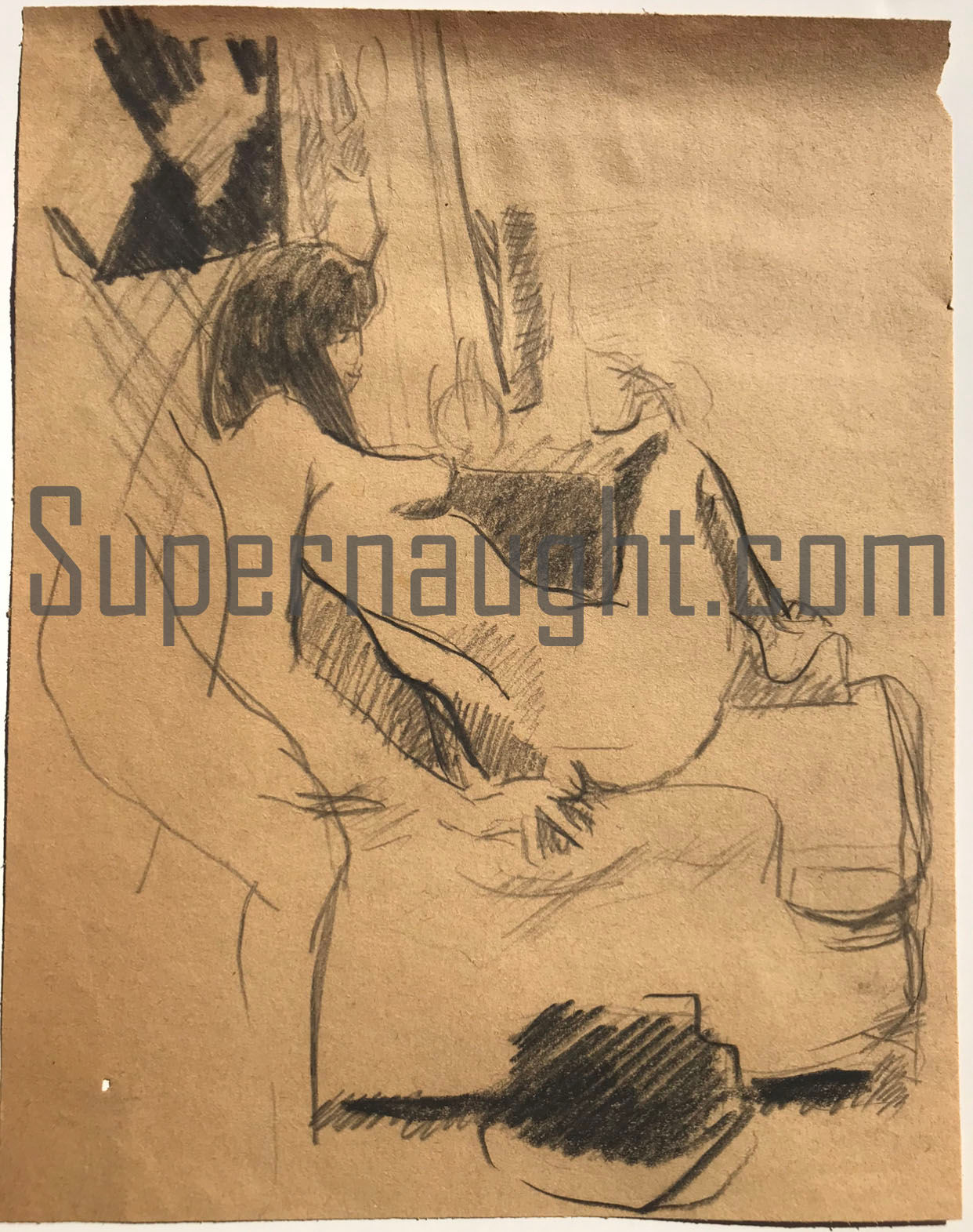 Robert Berdella Woman And Chair Drawing