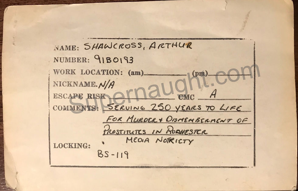 Thumbnail: Arthur Shawcross Prison ID card