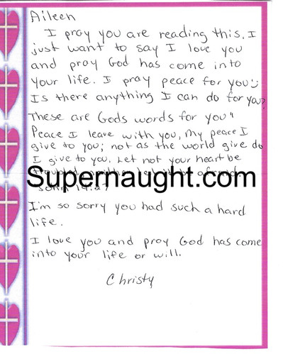 Aileen Wuornos Fan Mail Letter and Envelope Set Both Signed | Supernaught