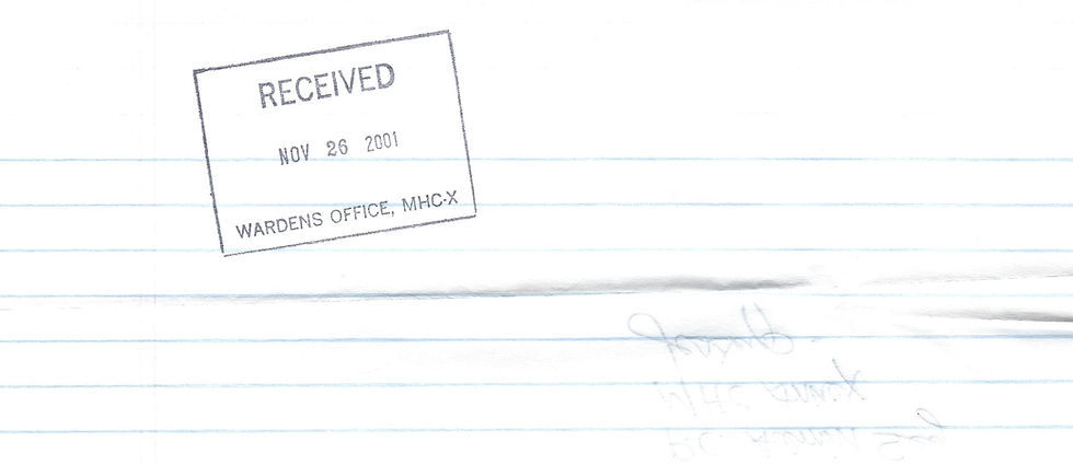 Thumbnail: Hadden Clark letter signed to the warden