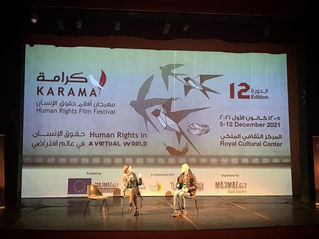 Thank you Karama Film Festival Amman for the chance to show the film in the region! 