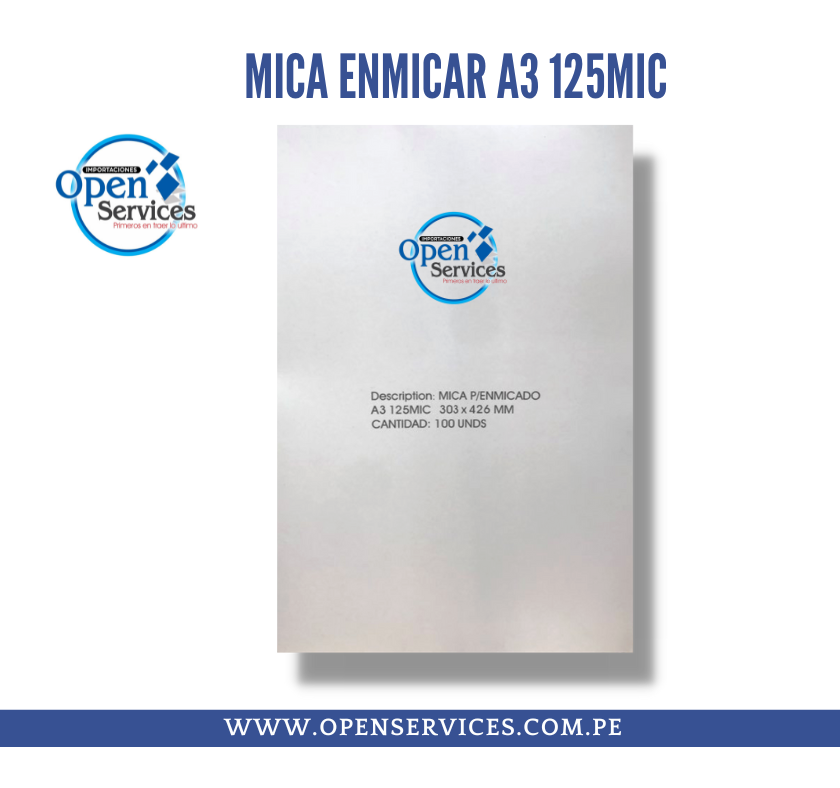 Mica Enmicar A3 - 125mic