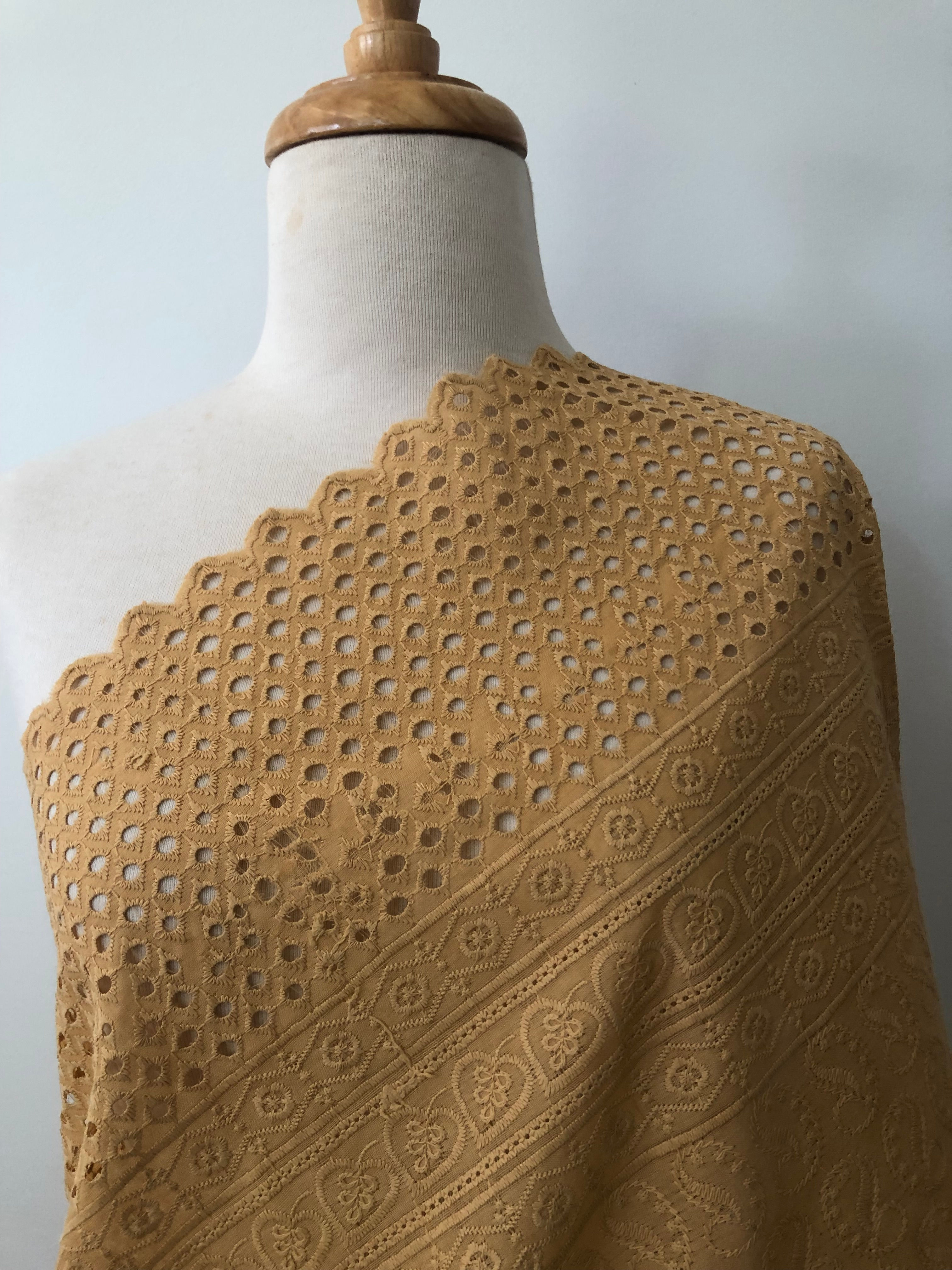 100% embroidered cotton with 41" width