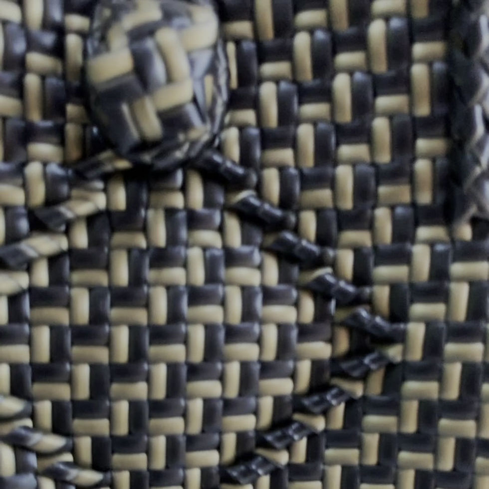 Thumbnail: INDOBAG BLACK SILVER WOODEN HANDLE