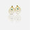 Thumbnail: Helena Gemstone Stud Drop Earrings