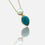 Thumbnail: Elena Dual Stone Pendant Necklace