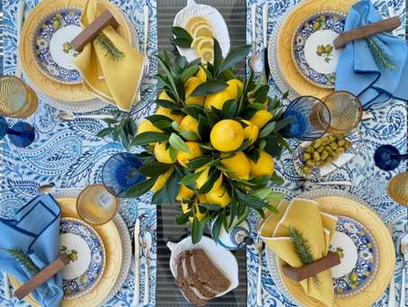 A Table Full of Sunshine: Lemon Recipes & Mediterranean Inspiration