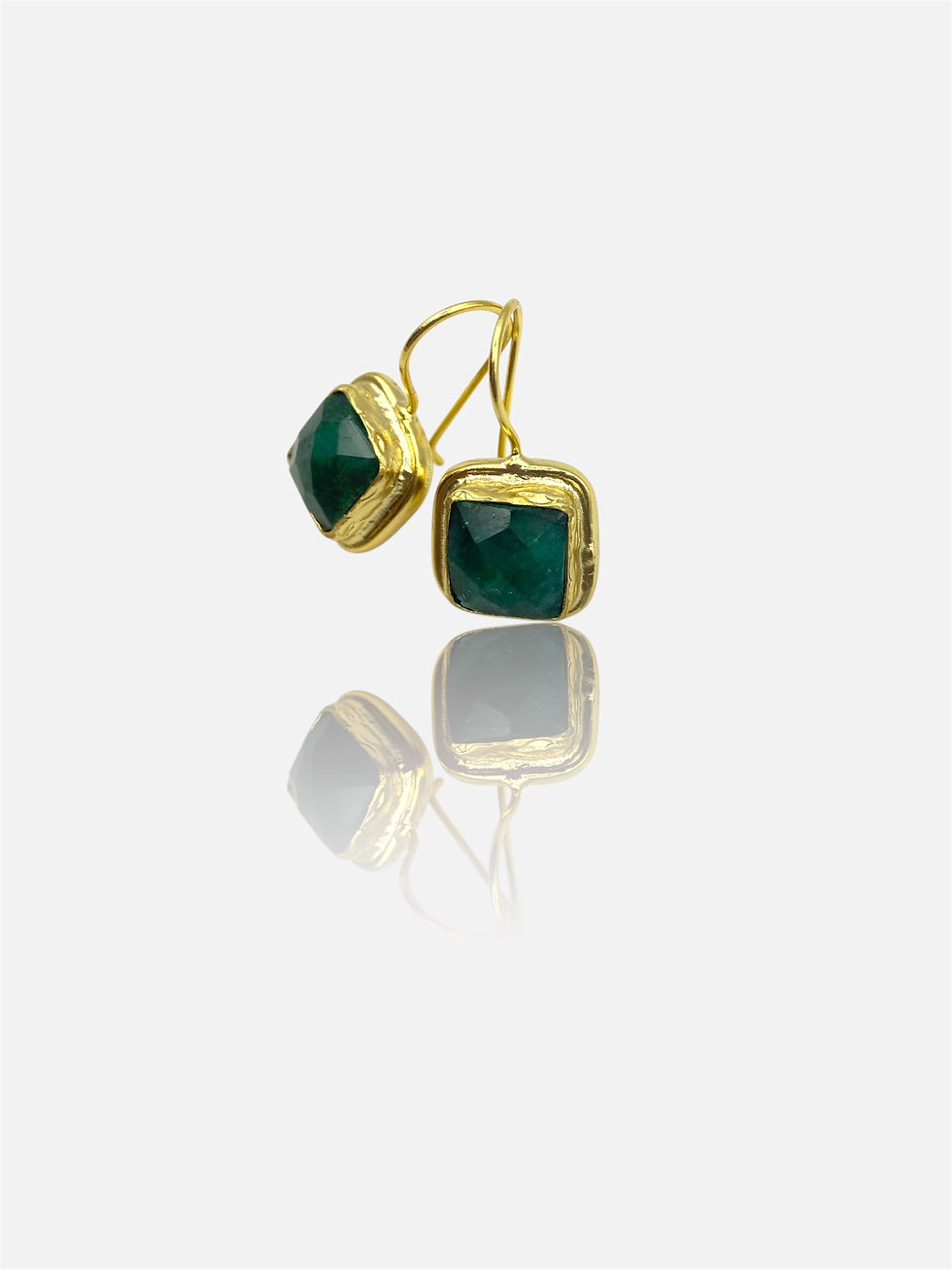 Thumbnail: Safi Gemstone Drop Earrings