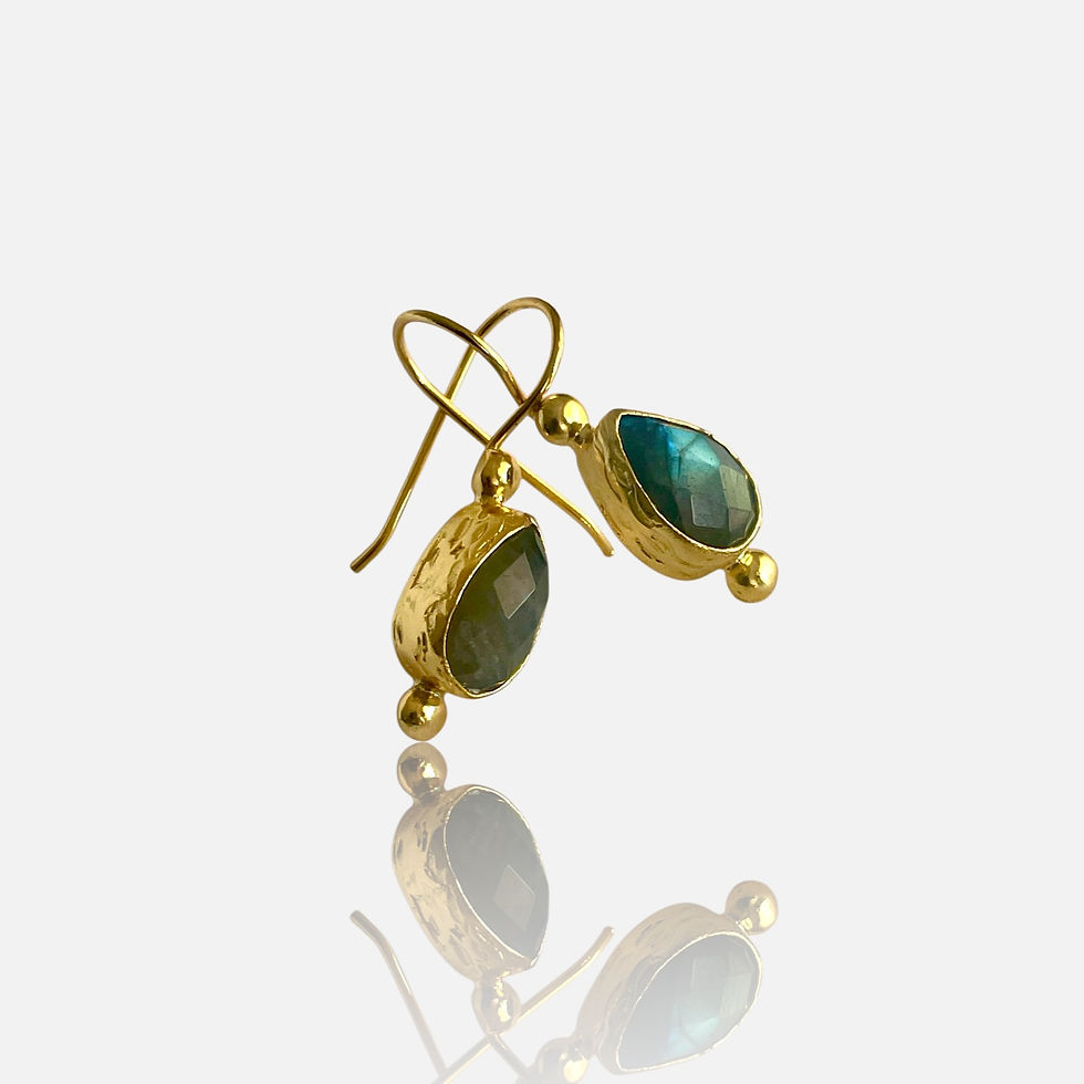 Thumbnail: Elif Gemstones Drop Earrings