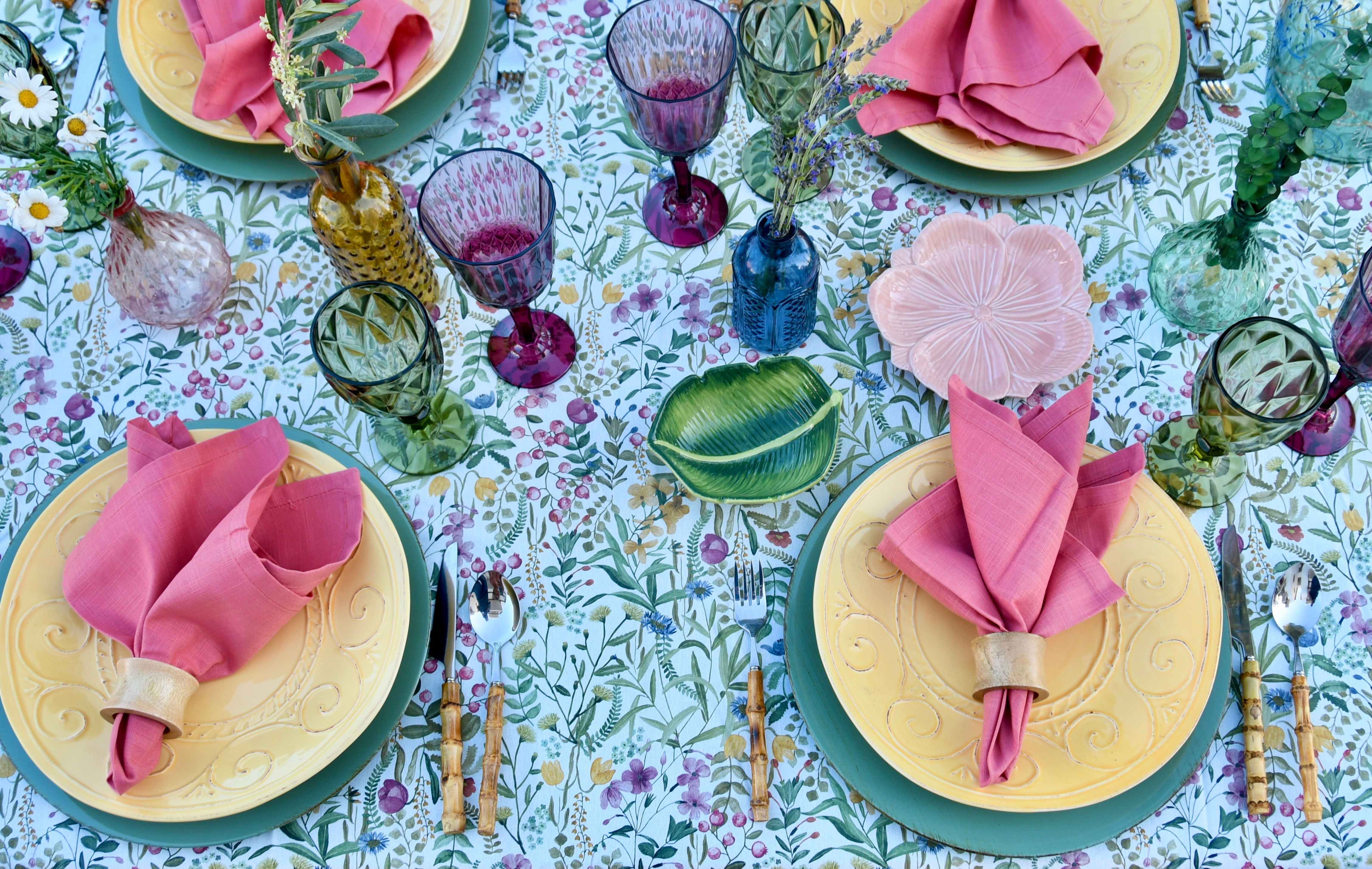 Essence Rosewood Cotton Napkins, Set of 4