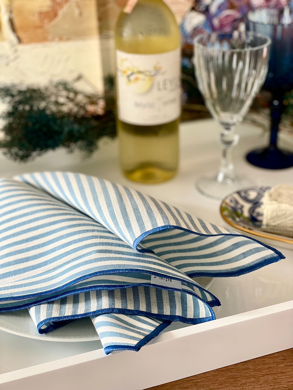 Thumbnail: Coastal Weave Linen Napkins, Set of 4