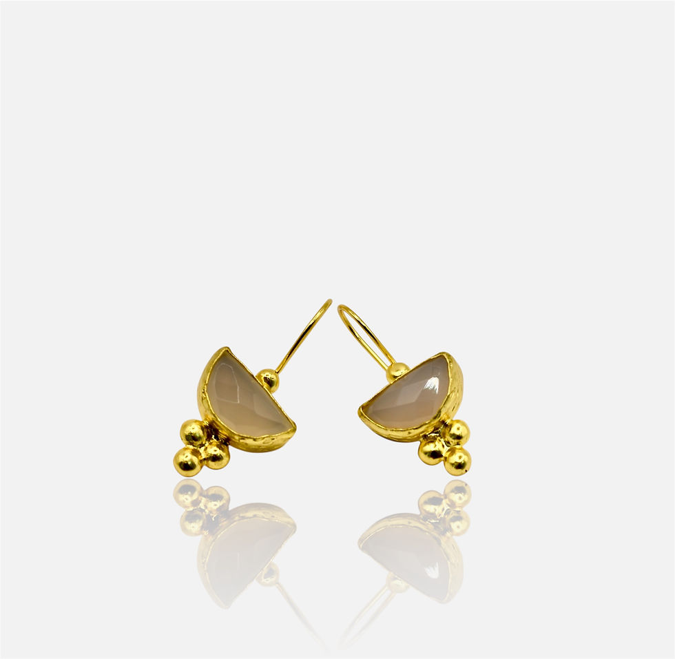Thumbnail: Lior Gemstone Drop Earrings