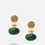 Thumbnail: Eliza Gemstone Stud Drop Earrings