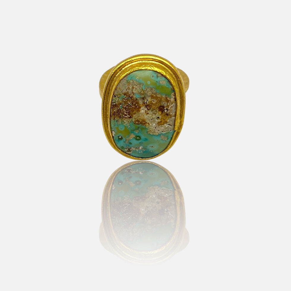 Thumbnail: Mavi Turquoise Stone Cocktail Ring